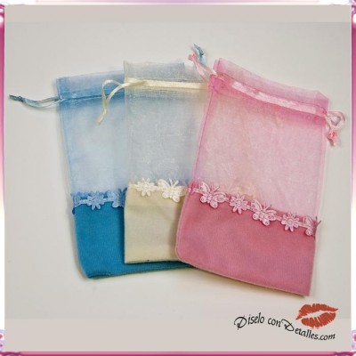 Sacos de Organza com Borboletas
