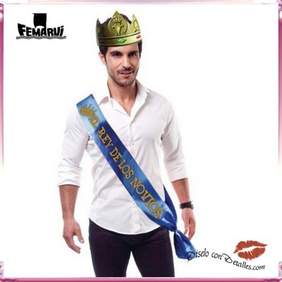 Faixa " EL REY DE LOS NOVIOS " + Coroa