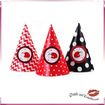Gorros Fiestas Mariquitas