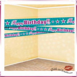 Fita Adesiva Happy Birthday 7.5 cm x 6 M
