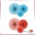 3 Rosetas Papel Decorativo Vermelho ou Azul