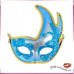 Mascara Veneciana Acabado Azul