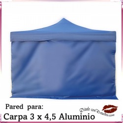 Pared Azul para Tenda Carpa Aluminio 3x4,5 Mt