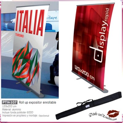 Roll up Exibidor Enrolável 150x206 cm