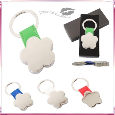 Chaveiro Metálico Flor