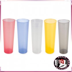 Vasos de Tubo Plástico Colores