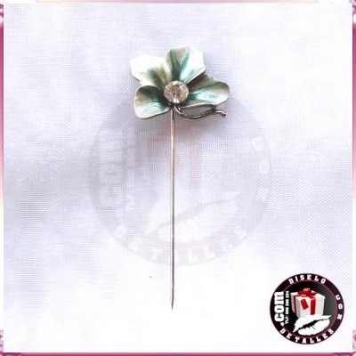 Alfinetes Flor Verde