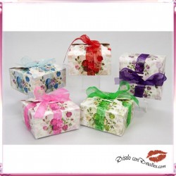 Caixas de Cartão Flores 11 x 11 x 5.3 cm