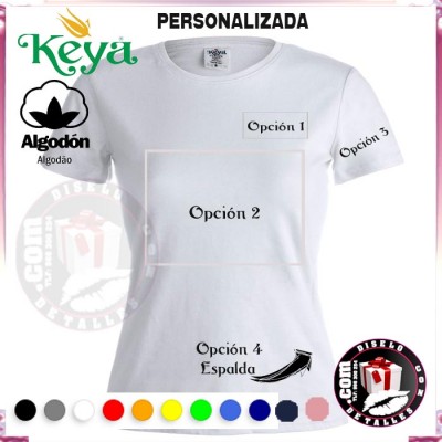 Camiseta Personalizada Keya 150 grs
