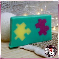 Jabón Diseño Puzzle - Lilas