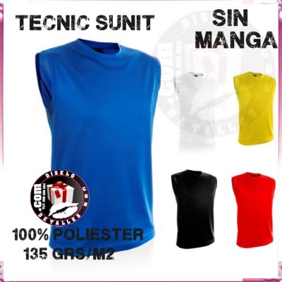 Camisola Tenic Sunit sem mangas